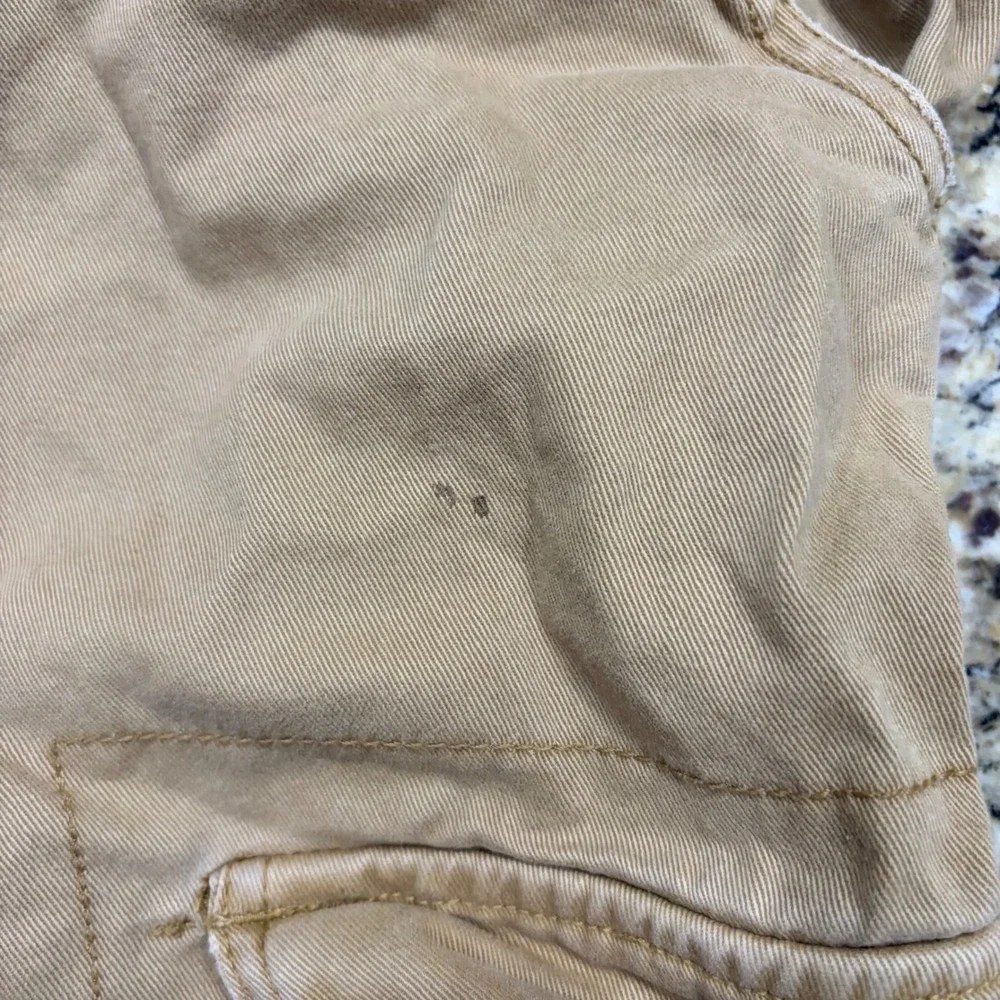 Beverly Hills Polo Club Mens Cargo Shorts Tan Khaki Size 46 Cotton Twill